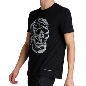 Alexander McQueen skull printed cotton T-shirt medium new